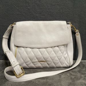 Vera Bradley Sarah Cloud Lilac Quilted Leather Crossbody Bag Logo Gold Stud Feet